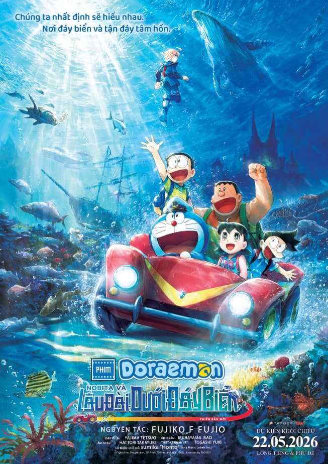 PHIM ĐIỆN ẢNH DORAEMON: NOBITA VÀ LÂU ĐÀI DƯỚI ĐÁY BIỂN (PHIÊN BẢN MỚI) LT